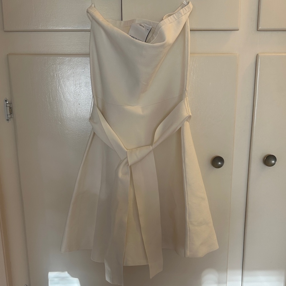 C/MEO Collective Off-White Strapless Dress